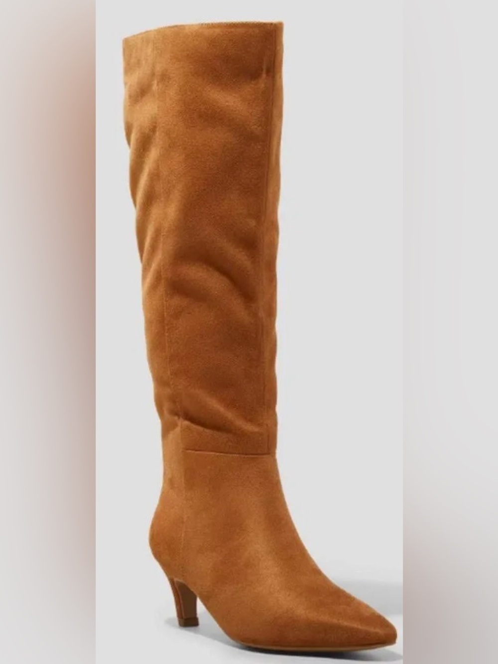 Universal Thread faux suede knee high kitten heel boots, 6.5